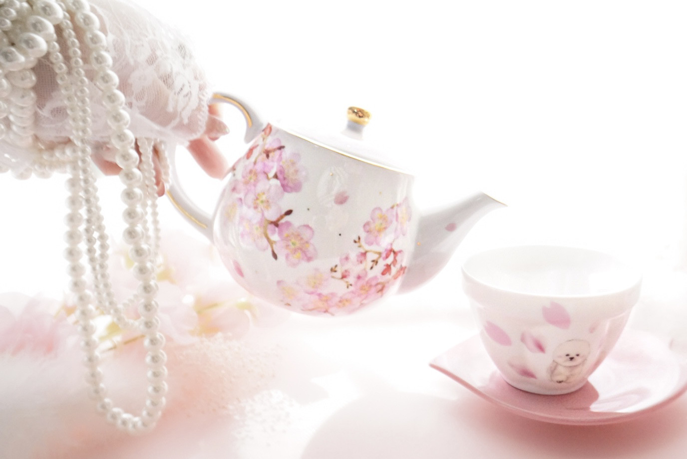 【美品】フランツ　FRANZ　ティーポット　桜