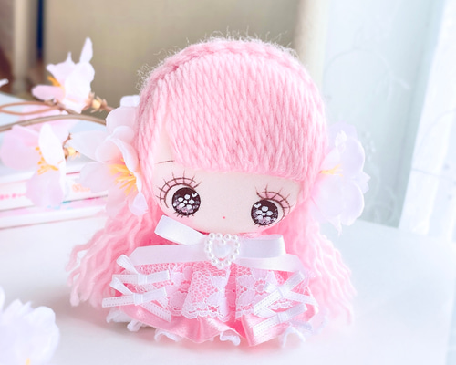 ミニちゃん人形　ミニちゃんドールの中にミニちゃん 桜の妖精コレクション” ミニドール 人形 桜 手作り人形 春 その他人形