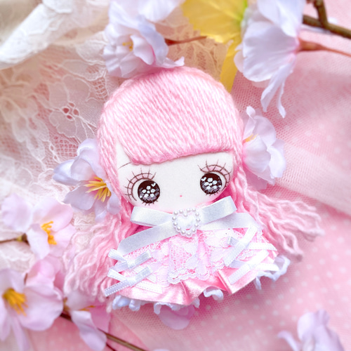 桜の妖精コレクション” ミニドール 人形 桜 手作り人形 春 その他人形