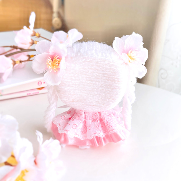 “桜の妖精コレクション” ミニドール 人形 桜 手作り人形 春 4枚目の画像