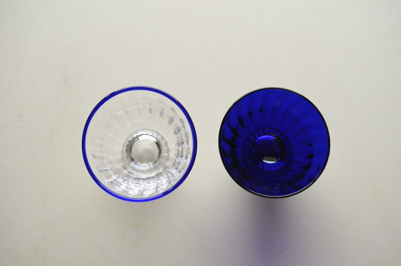 (Creema限定 春の福袋)瑠璃色杯の2色セット 4枚目の画像
