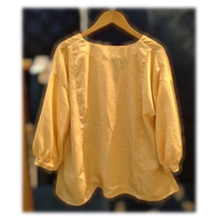 23 鑰匙領襯衫 開襟襯衫 和服升級外套 黃色 第4張的照片