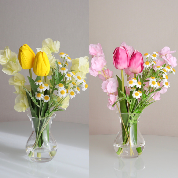 《Creema春の福袋2024》チューリップ２点セット/感謝の花束（無料ラッピング） 1枚目の画像