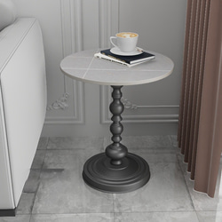 ヨーロッパ風サイドテーブル スレート天板 おしゃれ かわいい インテリア コーヒーテーブル ch-647 10枚目の画像