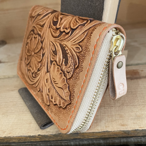 ラウンドファスナーミドルウォレット（シェリダンカービング） その他  