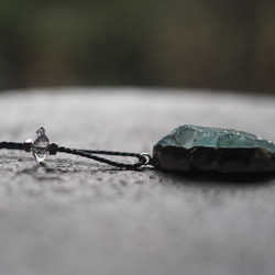 aquamarine silver necklace (ukou) 11枚目の画像