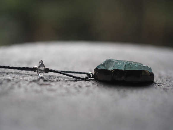 aquamarine silver necklace (ukou) 11枚目の画像