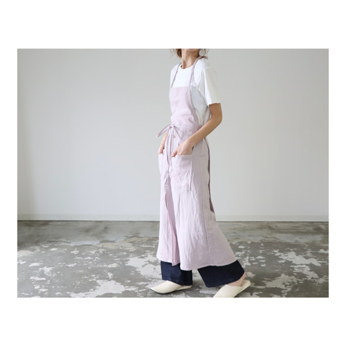 ふっくら厚み2倍のとろみダブルガーゼの前スリット美シルエット