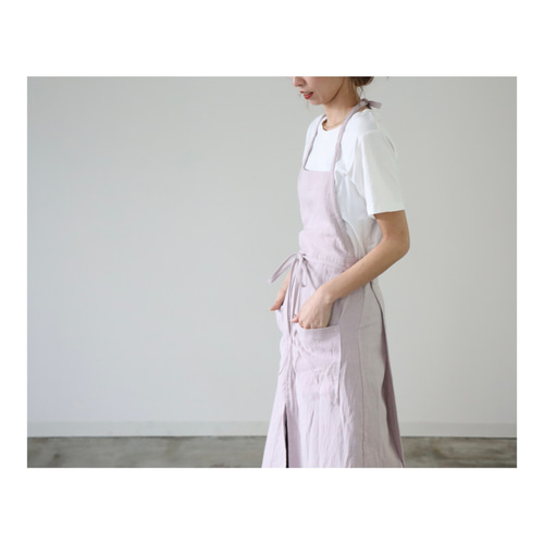 ふっくら厚み2倍のとろみダブルガーゼの前スリット美シルエット