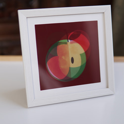 幾何学 リンゴ キュビズム インテリア 絵 額付き グラフィック アート プレゼント ラッピング 3枚目の画像