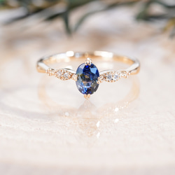サファイア　リング　指輪　リング サファイア ダイヤモンドリング SA 1.85ct D 0.50ct K18WG 日独