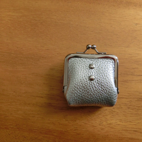 miniアクセサリー入れがま口 or コインケース(シルバー） がま口 Niger