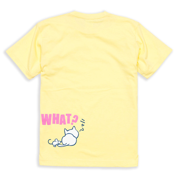 SCOPYネコTシャツ「SURPRISE!」  クリーム 2枚目の画像