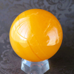 【Creema限定福袋】オレンジカルサイト スフィアA 70mm Orange calcite sphere 5枚目の画像