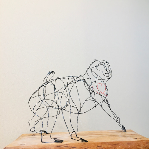 ワイヤーアート ワイヤークラフト 猿 サル さる 申 干支 裏干支 立体