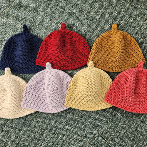 やさしいコットン糸のどんぐり帽子 帽子(ベビー・キッズ) mam and  