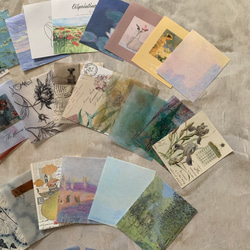 u【30枚】ヴィンテージ筆記用紙カードスクラップ　コラージュ素材　ウエディング　紙　レトロ 4枚目の画像