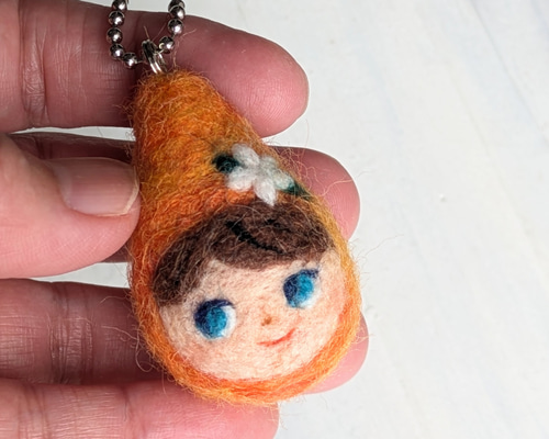 再販！ドロップちゃんマスコット(⁠オレンジカクテル)羊毛フェルト