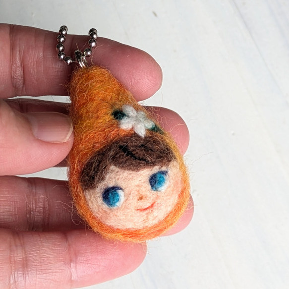 再販！ドロップちゃんマスコット(⁠オレンジカクテル)羊毛フェルト