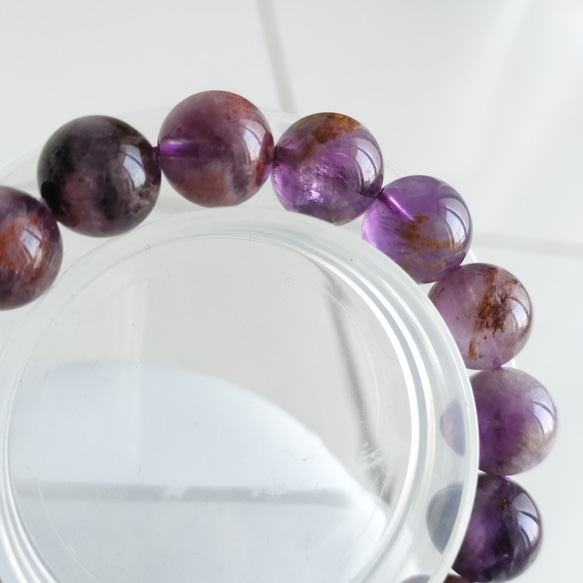 【含式神】花園紫水晶 [uyBF] 12mm 自然愛情守護石 愛情治愈 第5張的照片