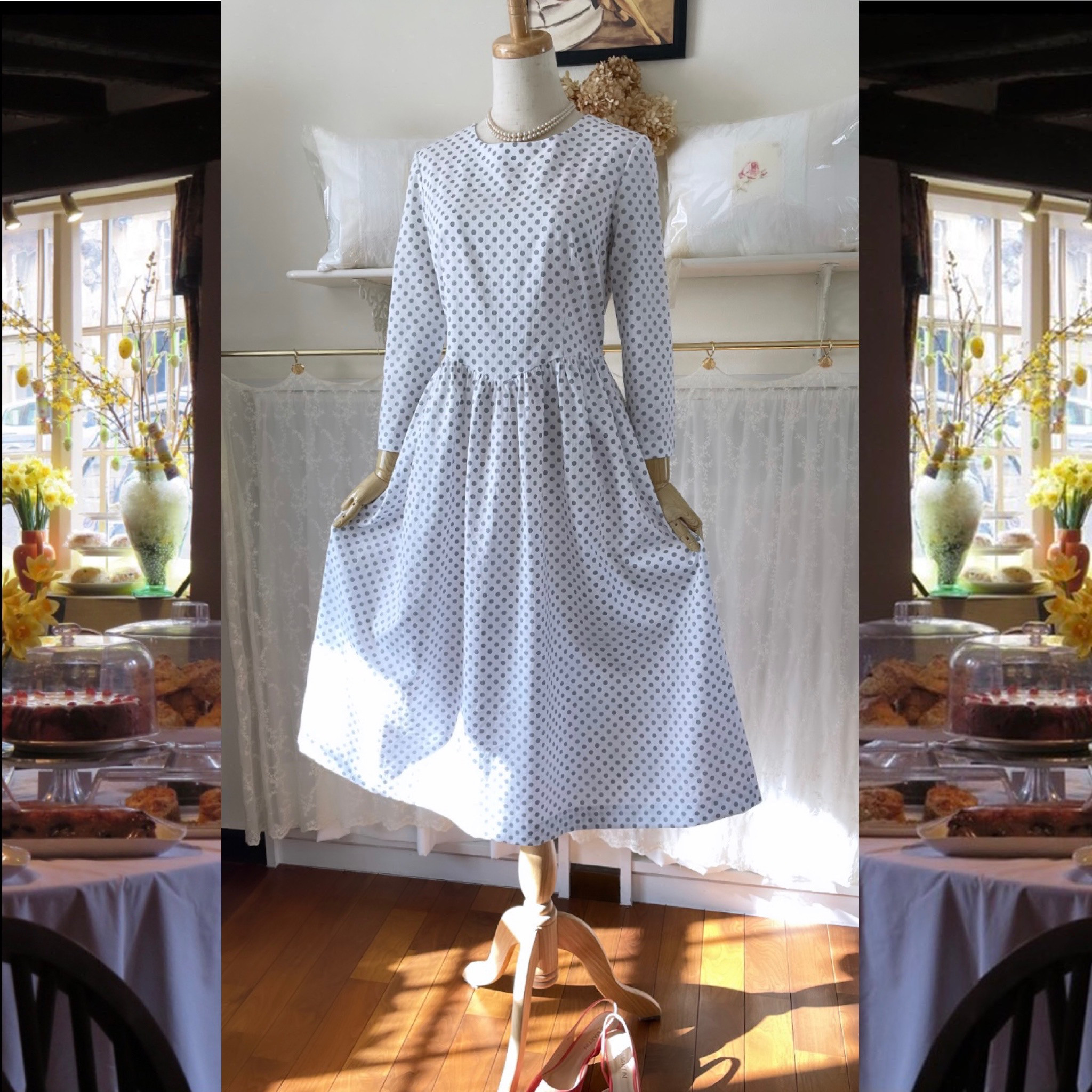 国内発送★Sabo Skirtフローラル柄ホルターカットワンピース