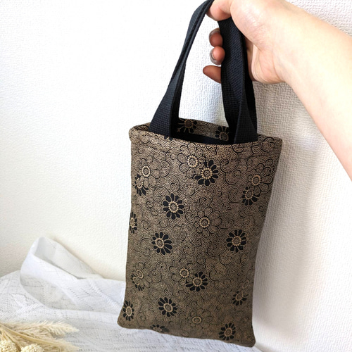 印伝ちょっとそこまで鞄（菊唐草模様）送料無料 トートバッグ meihou