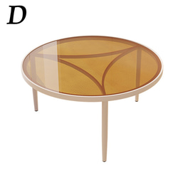 ラウンド型サイドテーブル コーヒーテーブル 強化ガラス 丸 45cm シンプル モダン ch-1509 12枚目の画像
