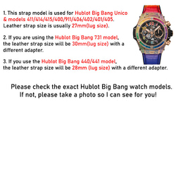 ハンドメイド HUBLOT ビッグバン ウニコ & その他 411 モデル ストラップ クイック リリース 27mm 7枚目の画像