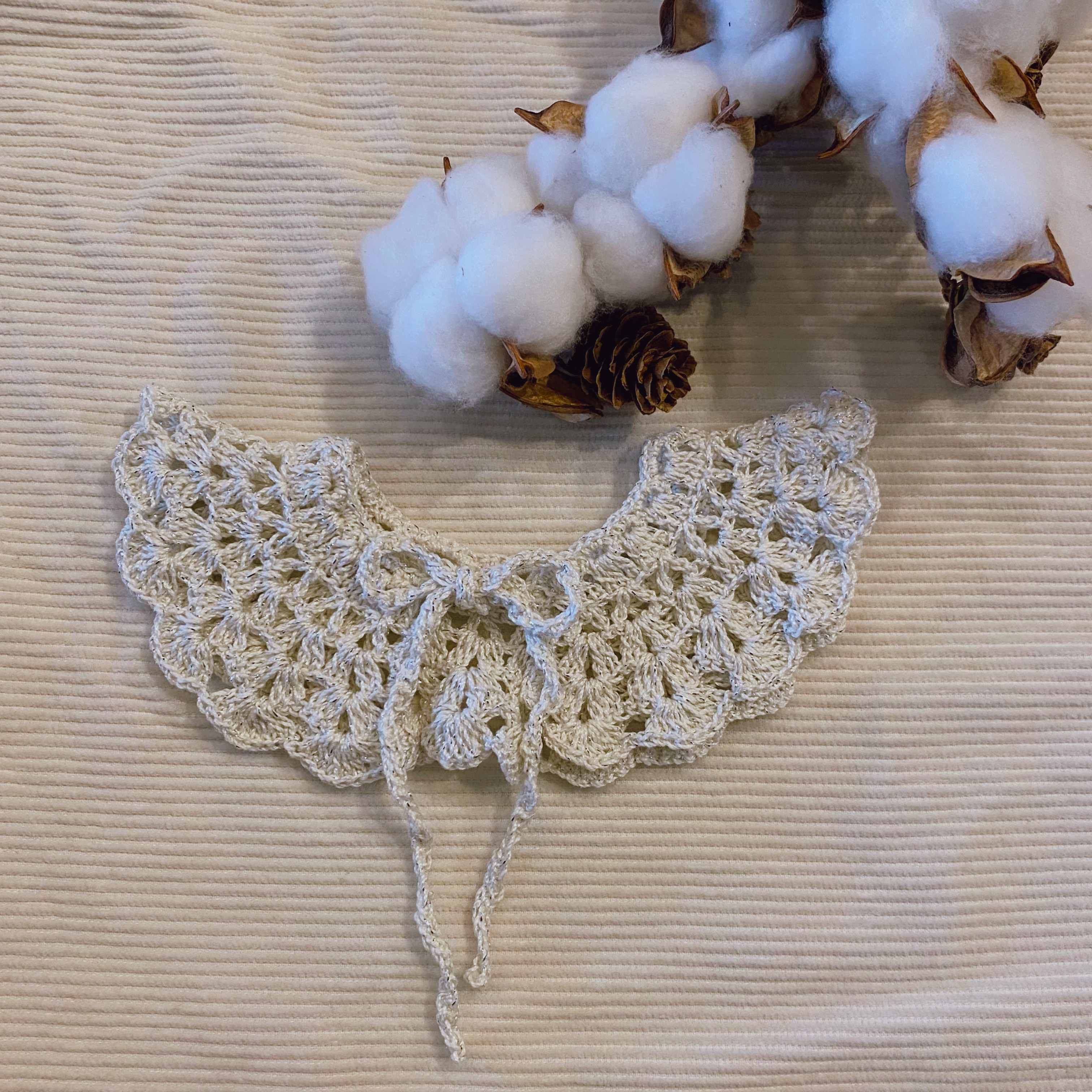 ハンドメイドスタイ　レースつけ襟スタイ　きょん様 ハンドメイドスタイ　レースつけ襟スタイ　きょん様