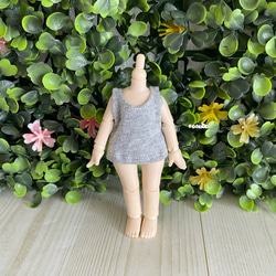 JANAYA  オビツ11 ob11服　タンクトップ　黒色/白色/グレー　　翌日発送 7枚目の画像