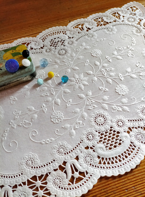 Vintageアメリカレースペーパー 1枚 プレイスマットサイズ