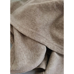 ウール混紡柔らかいスカート　ゴムウエストスカート　シンプルスカート　ベージュとグレー4サイズ　L312　 20枚目の画像