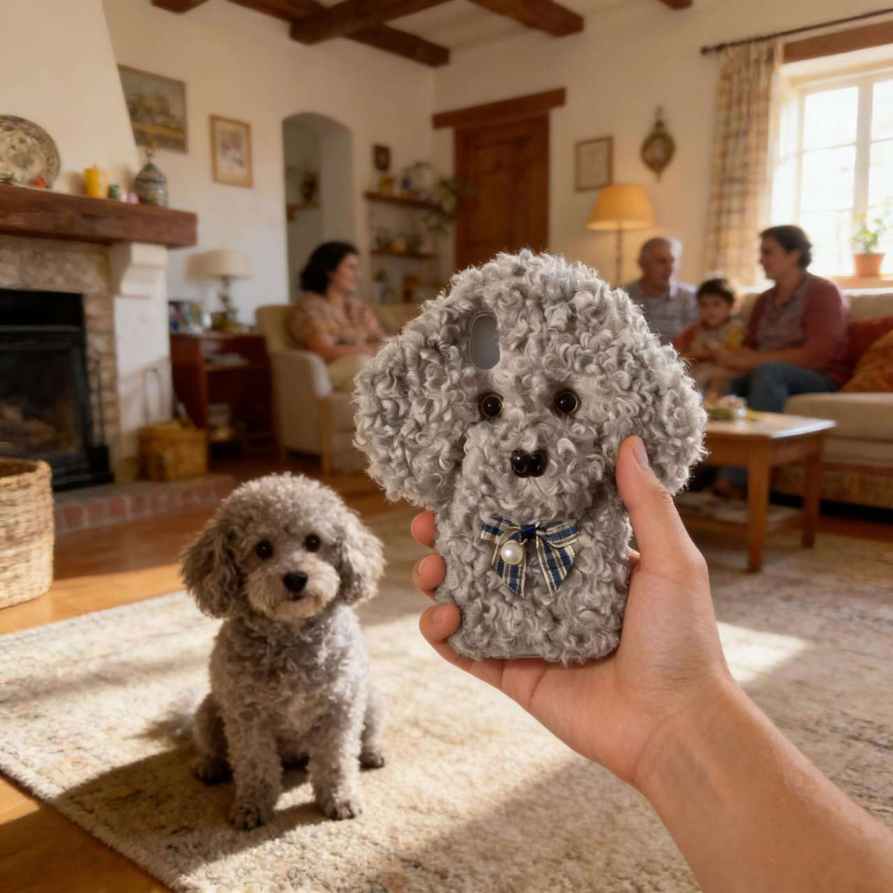 iPhone17ケース シェル ペット Galaxy Google pixel 全機種対応 プードル犬 愛犬スマホケース