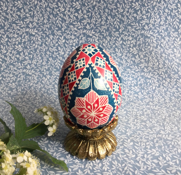 イースターエッグ(PYSANKY)  本物の卵です(๑˃̵ᴗ˂̵) 5枚目の画像