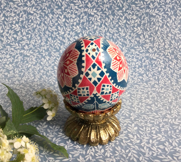 イースターエッグ(PYSANKY)  本物の卵です(๑˃̵ᴗ˂̵) 6枚目の画像