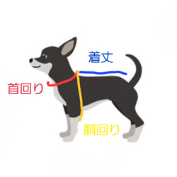 犬服～パープルの水玉とプードルファーの切り替えタンクトップ 秋冬　受注製作(XS～DM) 8枚目の画像