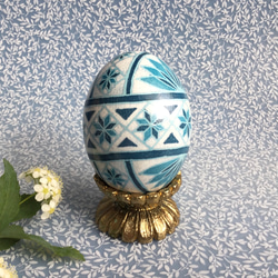 イースターエッグ(PYSANKY)  本物の卵です(๑˃̵ᴗ˂̵) 2枚目の画像