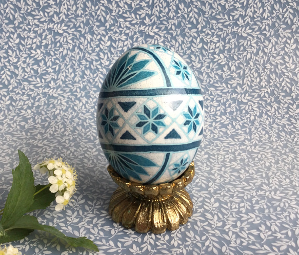 イースターエッグ(PYSANKY)  本物の卵です(๑˃̵ᴗ˂̵) 4枚目の画像