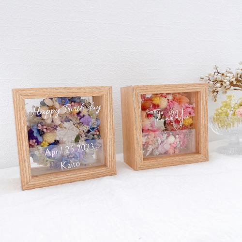 フレーム入りフラワーリース フラワーボックス 母の日ギフト 誕生日