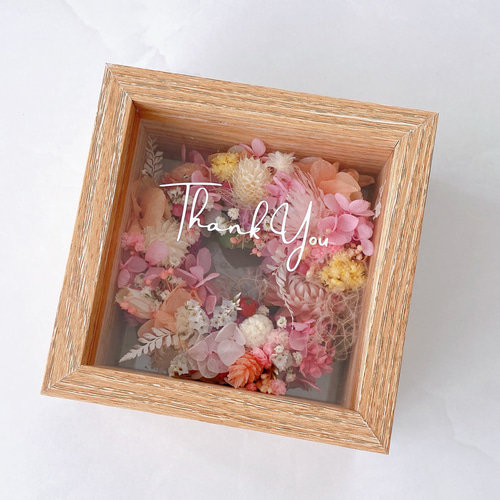 フレーム入りフラワーリース フラワーボックス 母の日ギフト 誕生日