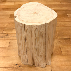 Hinoki  Wood  Stool  No.595 1枚目の画像