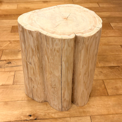 Hinoki  Wood  Stool  No.595 2枚目の画像