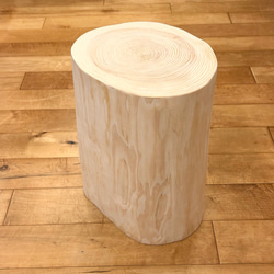 Hinoki  Wood  Stool  No.597 2枚目の画像