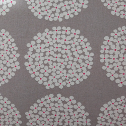 クッションカバー　サークルフラワー　グレージュ 4枚目の画像