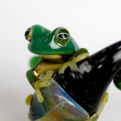 Frog（カエル）&キノコネックレス523 4枚目の画像