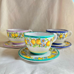 Hornsea Pottery Tapestry Pattern Blue Coffee Cups and Saucers