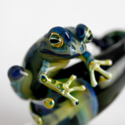 Frog（カエル）&キノコネックレス528 5枚目の画像