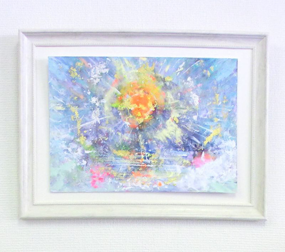 原画「夢で見た運命を司る太陽の光」額サイズ48×35㎝ パワー
