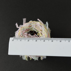 B418　チュールリボンヤーン(パステル)　　素材糸　引き揃え糸 4枚目の画像