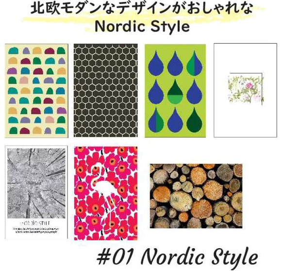 選べる　７枚セット　ミニポスター 北欧アートポスター アートパネル Nordic style　ポストカード 2枚目の画像